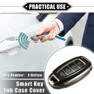 ABSOPRO autós távirányító tok Hyundai I30 Elantra 4 gombos fekete - outlet termék