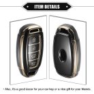 ABSOPRO autós távirányító tok Hyundai I30 Elantra 4 gombos fekete - outlet termék