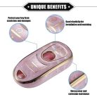 A ABSOPRO 6 gombos távirányító burkolat Buick Enclave kompatibilis, TPU, rózsaszín - outlet termék