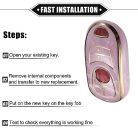 A ABSOPRO 6 gombos távirányító burkolat Buick Enclave kompatibilis, TPU, rózsaszín - outlet termék