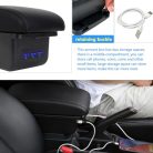 YJYWZH kartámasz Peugeot 207/207CC-hez kétrétegű középső kartámasz rekesz - outlet termék