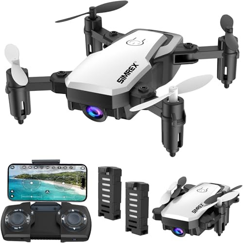 SIMREX X300C mini drón kamerával 720P HD fehér - outlet termék