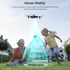 SIMREX X300C mini drón kamerával 720P HD fehér - outlet termék