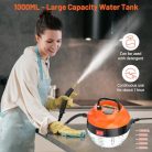 Steam Cleaner 2500 W kézi gőztisztító 6 sebességes állítható és 3 típusú kefefejjel - outlet termék