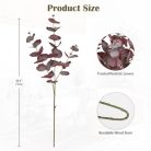 5 darabos mű eukaliptusz ágak piros levelek - outlet termék