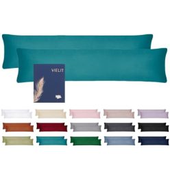   Vielit oldalt fekvő párnahuzat 40 x 145 2 darabos, puha, öko-tanúsítvány, petrol - outlet termék