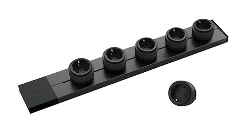 GONEO Power Strip fali elosztó konyhába 750mm sín, 5 darabos adapter, 7360W MAX 32A - outlet termék