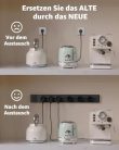 GONEO Power Strip fali elosztó konyhába 750mm sín, 5 darabos adapter, 7360W MAX 32A - outlet termék