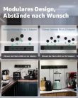 GONEO Power Strip fali elosztó konyhába 750mm sín, 5 darabos adapter, 7360W MAX 32A - outlet termék