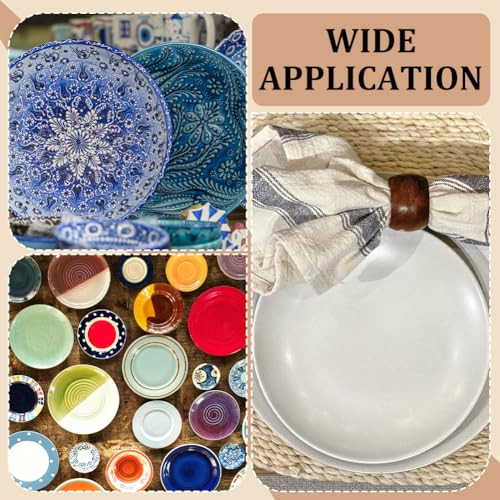 BENECREAT 3 darabos kerek kerámia formázó készlet fa sűrűségű lap, agyaglap - outlet termék