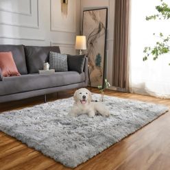   Evitany szőnyeg, magas szálú puha hálószobai szőnyeg, ultra puha bolyhos szőnyeg - outlet termék