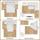 Evitany szőnyeg, magas szálú puha hálószobai szőnyeg, ultra puha bolyhos szőnyeg - outlet termék