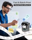 Phomemo M110 öntapadós címkenyomtató 3 tekercs szürke - outlet termék