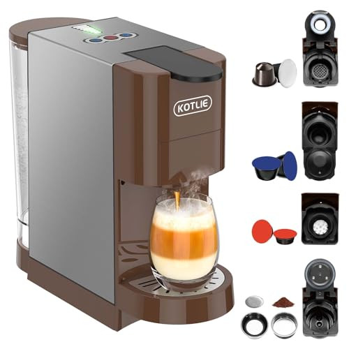 KOTLIE AC-513HF 5 az 1-ben kapszulás kávéfőző 800 ml víztartály, barna - outlet termék