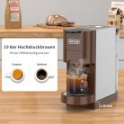 KOTLIE AC-513HF 5 az 1-ben kapszulás kávéfőző 800 ml víztartály, barna - outlet termék