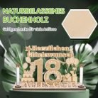 Jostift pénzajándék 18. születésnapra, fa tábla vendégkönyv 18. születésnapra LED - outlet termék