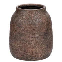   Dekovase kerámia virágváza antik shabby chic, 18 x 13,5 cm - outlet termék