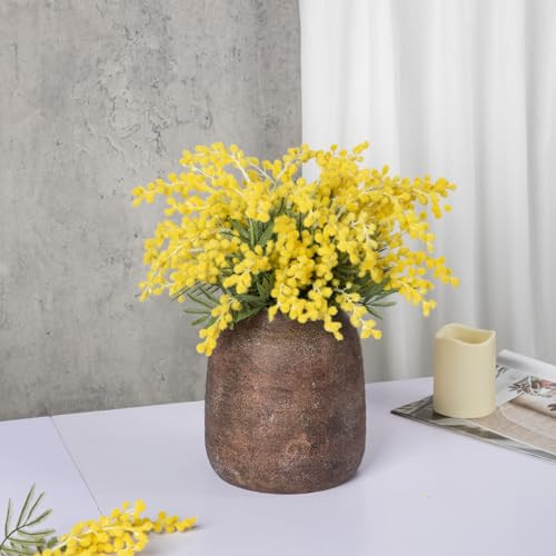 Dekovase kerámia virágváza antik shabby chic, 18 x 13,5 cm - outlet termék