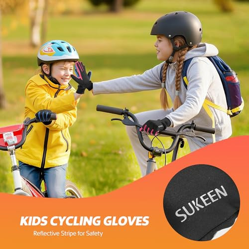 Kids téli sport kerékpáros kesztyű gyerekeknek érintőképernyős, csúszásmentes, meleg - outlet termék