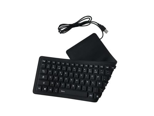 MOSHOU rugalmas szilikon billentyűzet AZERTY vízálló USB billentyűzet USB Type-C - outlet termék