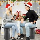 ALEVMOOM Upgraded vastagabb összecsukható szék párnával 19,7" magasság, max. terhelés - outlet termék