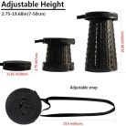 ALEVMOOM Upgraded vastagabb összecsukható szék párnával 19,7" magasság, max. terhelés - outlet termék