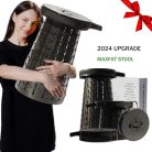 ALEVMOOM Upgraded vastagabb összecsukható szék párnával 19,7" magasság, max. terhelés - outlet termék