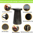 ALEVMOOM Upgraded vastagabb összecsukható szék párnával 19,7" magasság, max. terhelés - outlet termék