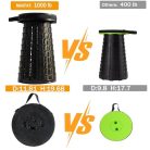 ALEVMOOM Upgraded vastagabb összecsukható szék párnával 19,7" magasság, max. terhelés - outlet termék