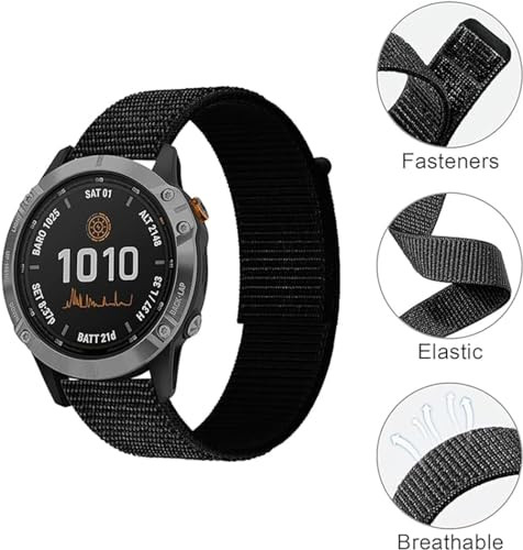 Strap 22 mm nylon szíj Fenix 7/6/5, Huawei GT3/GT2/GT - outlet termék