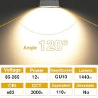 Ezmyma GU10 led izzó 13W 1250lm nem dimmelhető 3000K meleg fehér - outlet termék