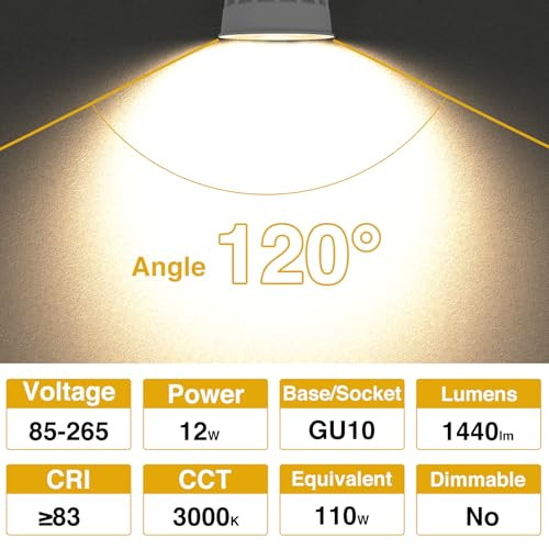 Ezmyma GU10 led izzó 13W 1250lm nem dimmelhető 3000K meleg fehér - outlet termék