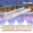 LONGRUNNEW vízesés pengék készlet, 60 cm rozsdamentes acél medence szökőkút - outlet termék