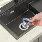HERKINDNESS rozsdamentes acél zuhanylefolyó szagzáró, padlólefolyó hálós szűrővel - outlet termék