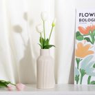 Kerámia váza, pampafű kis váza dekorációhoz rózsaszín - outlet termék