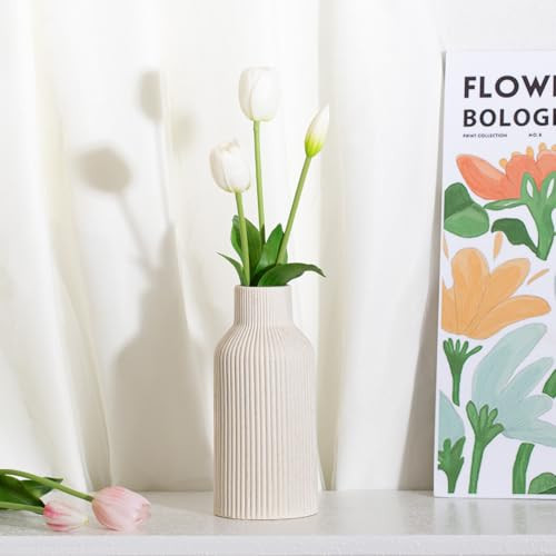 Kerámia váza, pampafű kis váza dekorációhoz rózsaszín - outlet termék