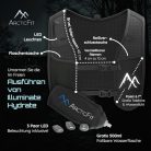 ArcticFit LED futómellény - állítható uniszex fényvisszaverő mellény telefon tartóval - outlet termék