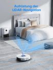 HONITURE Q6 Pro robotporszívó felmosó funkcióval (3500Pa, lézernavigáció) - outlet termék