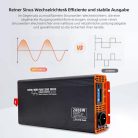DATOUBOSS 2000 W / 4000 W feszültség átalakító 24 V - 230 V tiszta szinuszhullám - outlet termék