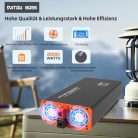 DATOUBOSS 2000 W / 4000 W feszültség átalakító 24 V - 230 V tiszta szinuszhullám - outlet termék