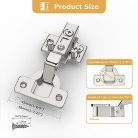 Furniware 2 darabos konyhaszekrény pántok 110° nyitási szög, hidraulikus rugó - outlet termék