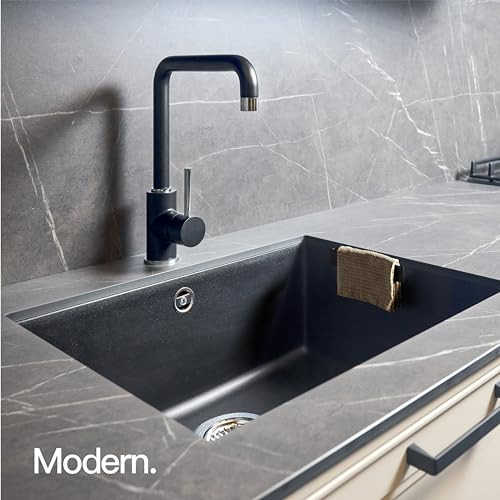 Designfabrik Hamburg kéztörlő / mosogatórongy-tartó öntapadós, fekete - outlet termék