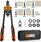 HARDELL 14 hüvelykes szegecsanya fogó készlet 6 menetes hüvely mandrellel M3 M4 M5 M6 - outlet termék