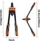 HARDELL 14 hüvelykes szegecsanya fogó készlet 6 menetes hüvely mandrellel M3 M4 M5 M6 - outlet termék