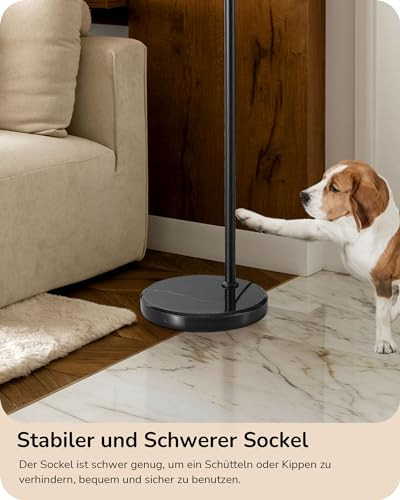 EDISHINE állólámpa, íves, távirányítóval, E27 izzó, állítható magasság és irány - outlet termék