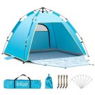 Cflity Pop Up strand sátor 1-3 személyes, automatikus, UV 50+, extra nagy, könnyű - outlet termék