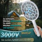 Electric légycsapó ütő - rovarölő ütő erős hálóval - könnyen használható, könnyű - - outlet termék