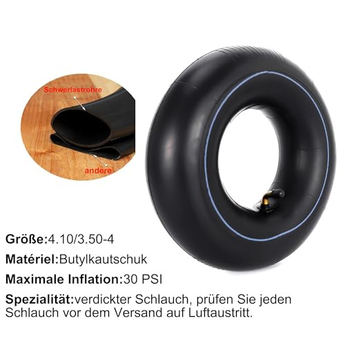 RUTU 4.10/3.50-4 gumiabroncs tömlővel kézikocsihoz - outlet termék