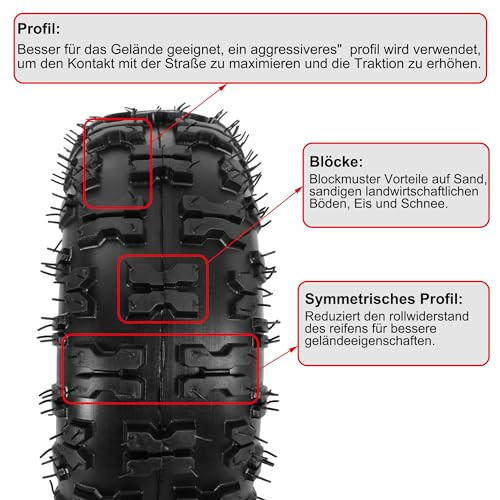 RUTU 4.10/3.50-4 gumiabroncs tömlővel kézikocsihoz - outlet termék