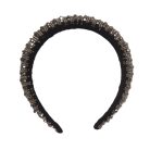 Scicent hajpánt esküvői strasszos vastag fejpánt csillogó kristályokkal (ezüst) - outlet termék